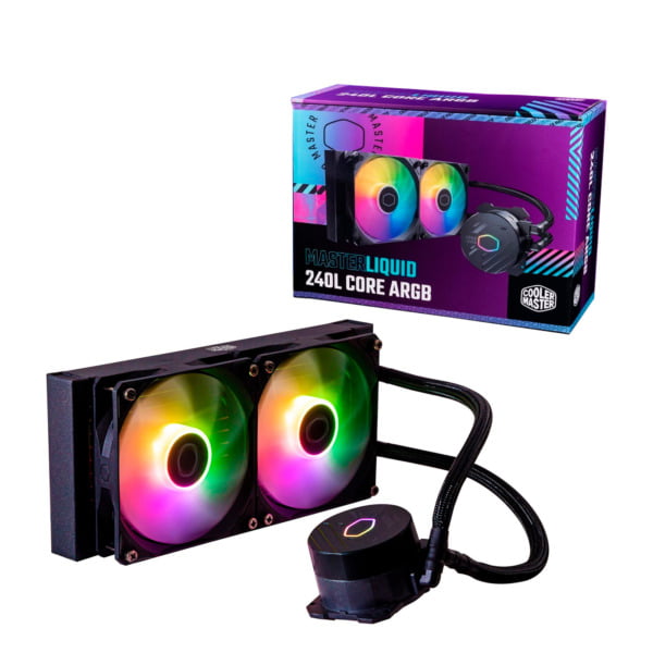 WATER COOLING COOLERMASTER MASTERLIQUID 240L CORE BLACK ARGB